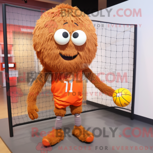 Rust Volleyball Net mascot...