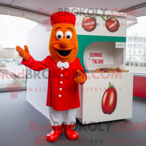 Red Currywurst mascot...