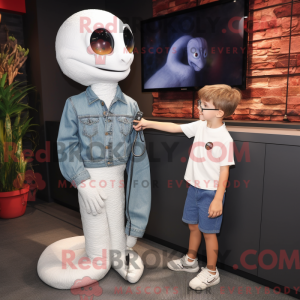White Snake maskot kostume...