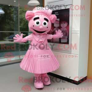 Roze Roze mascottekostuum...