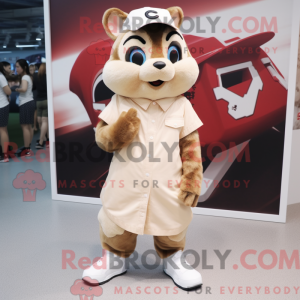 Kremowa maskotka Chipmunk w...