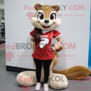 Kremowa maskotka Chipmunk w...