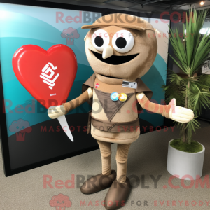 Tan Arrow Of Love mascot...