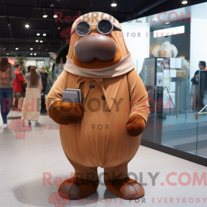 Rust Walrus maskot drakt...