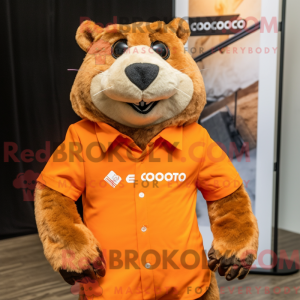 Orange Marmot maskot...