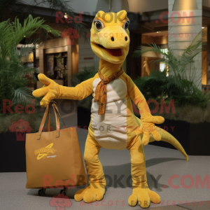 Gold Coelophysis mascot...