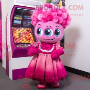 Magenta Candy maskot...