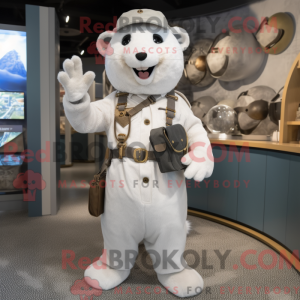 Sølv Hermelin maskot...