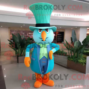 Turkis gulrot maskot drakt...