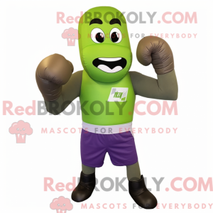 Oliven boksehanske maskot...