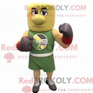 Oliven boksehanske maskot...