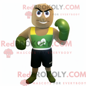 Olive Boxing Glove mascot...