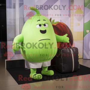 Lime Green Potato mascot...