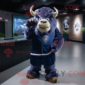 Navy Buffalo maskot kostume...