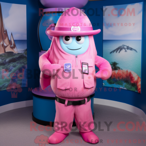 Rosa Gyro máscara kostyme...