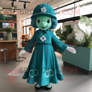 Teal Four Leaf Clover...