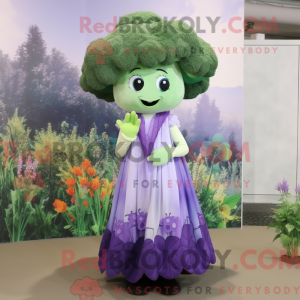 Lavendel-Brokkoli-Maskottch...