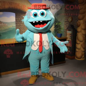 Turquoise Cod mascot...
