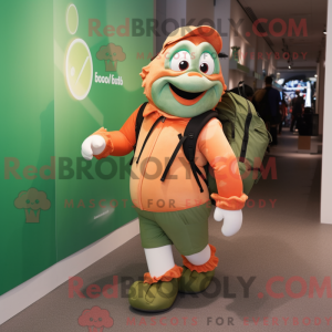 Olive Clown Fish mascotte...