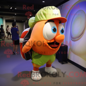 Olive Clown Fish mascotte...
