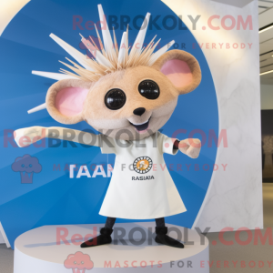 Tan Ray maskot kostume...
