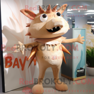Costume mascotte de Tan Ray...
