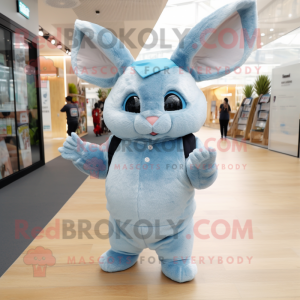 Sky Blue Chinchilla maskot...