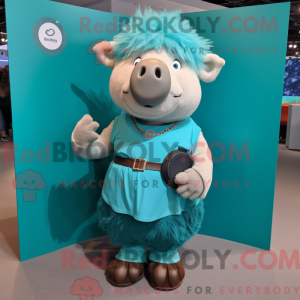 Figura de máscara de búfalo...
