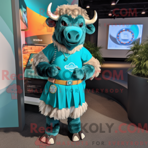 Figura de máscara de búfalo...