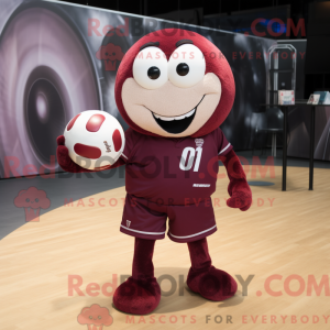 Maroon Volleyball Ball...