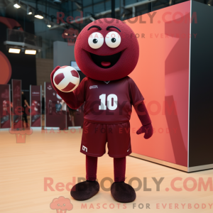 Maroon Volleyball Ball...