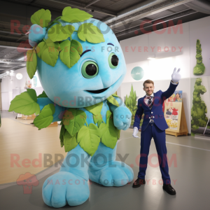 Sky Blue Beanstalk maskot...