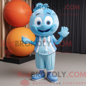 Postava maskota Sky Blue...