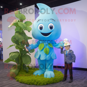 Sky Blue Beanstalk maskot...