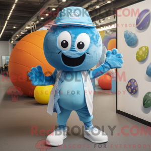 Sky Blue Juggle mascot...