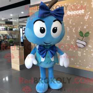 Blå æble maskot kostume...