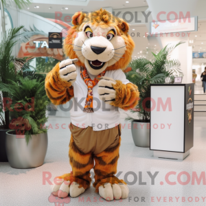 Sabeltand Tiger maskot...