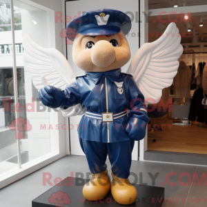 Navy Cupid-maskotdraktfigur...