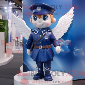 Navy Cupid-maskotdraktfigur...