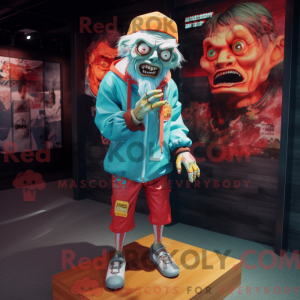 Máscara de zumbi com...