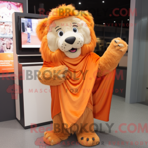 Orange Tamer Lion maskot...