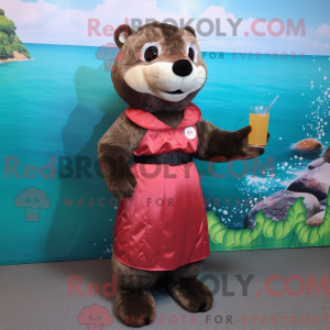 Otter mascotte kostuum...