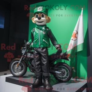 Green Irish Flag mascot...