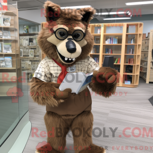 Brown Say Wolf mascot...