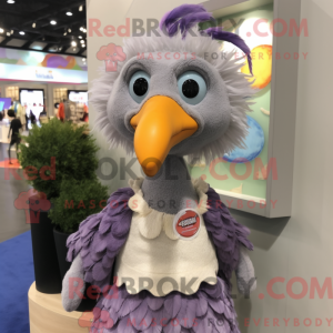 Lavendel kalkun maskot...