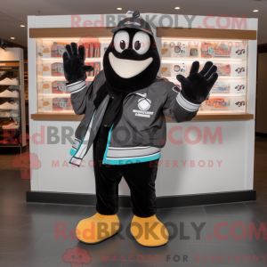 Mascotte de personnage noir...