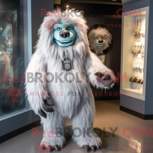 Grijs Yeti-mascottekostuum...
