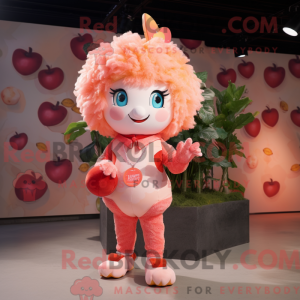 Fersken Amor maskot kostume...