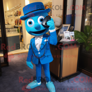 Blaues Telefon Maskottchen...
