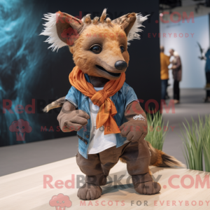 Rust Hyæne maskot kostume...
